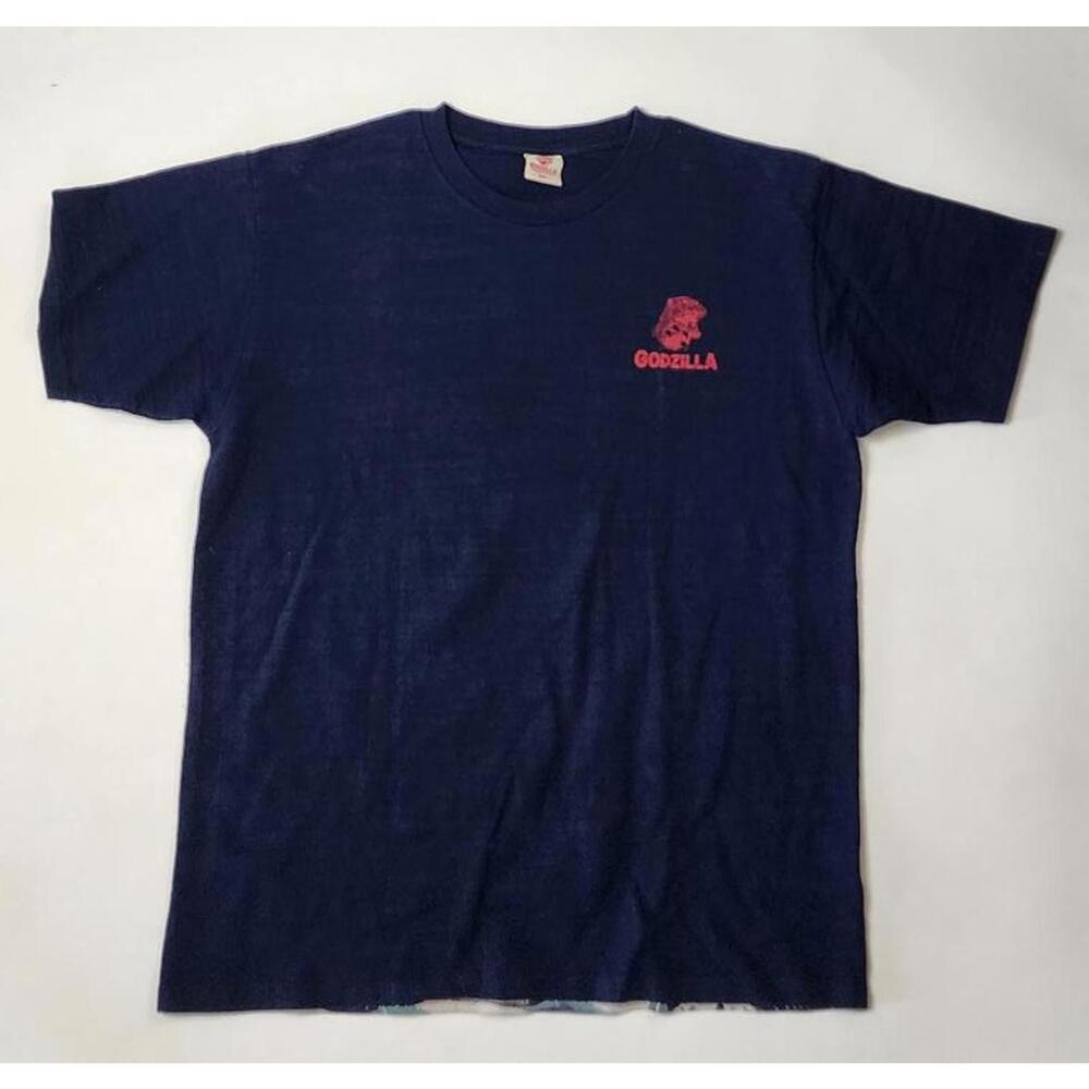 Vintage Godzilla Graphic T-Shirt - Limited Edition Deep Navy Blue